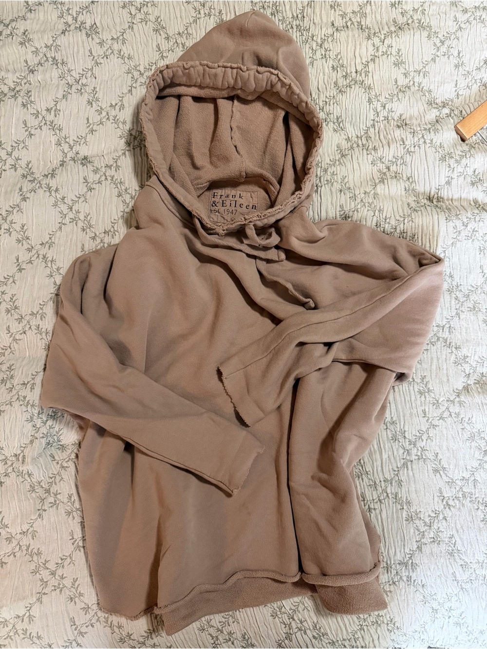 Frank & Eileen Taupe Hooded Cowl Sweater